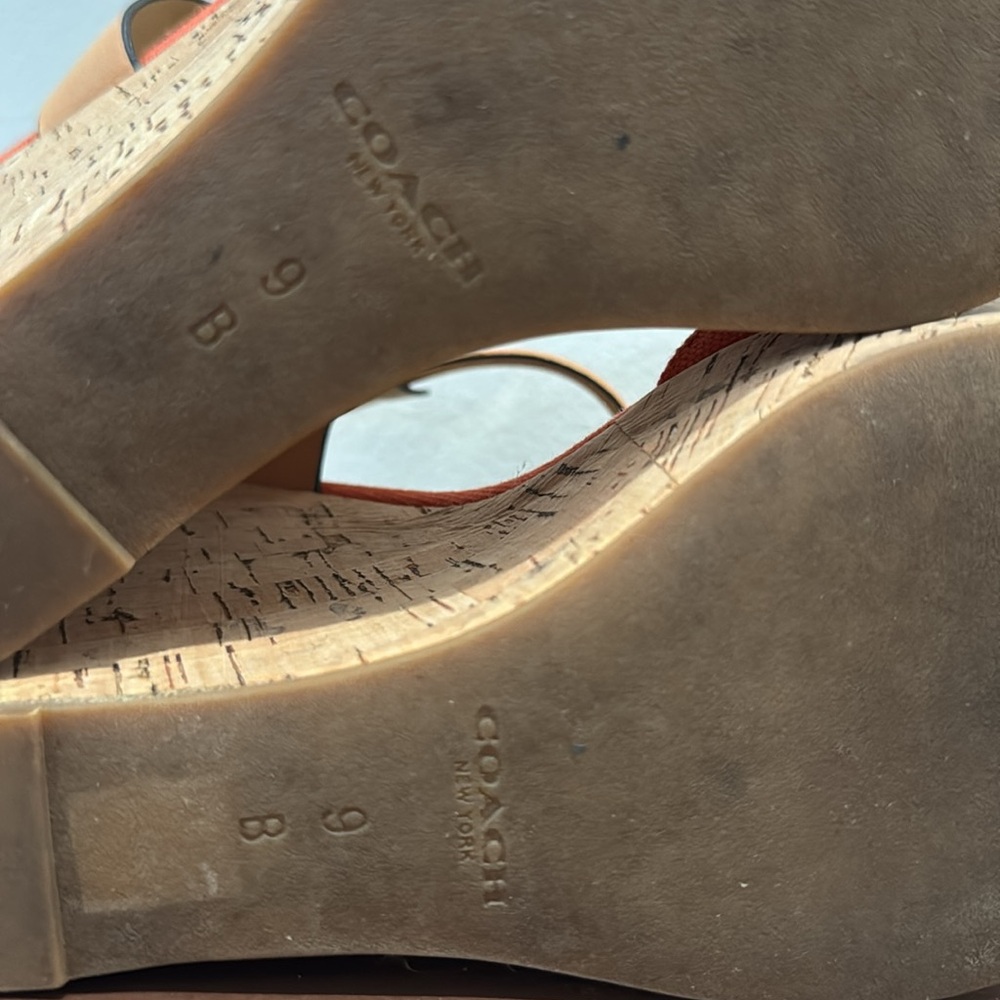 Coach Linden Canvas Wedge size 9 worn 1x - Picture 11 of 12